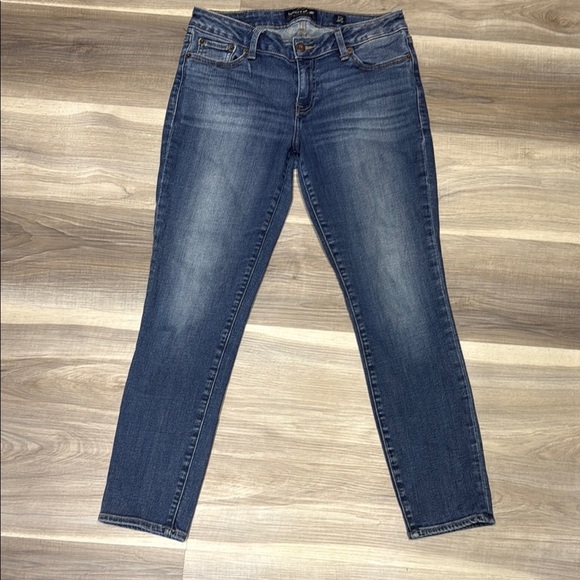 🇺🇸 lucky jeans cropped blue denim size 28 - Picture 1 of 10